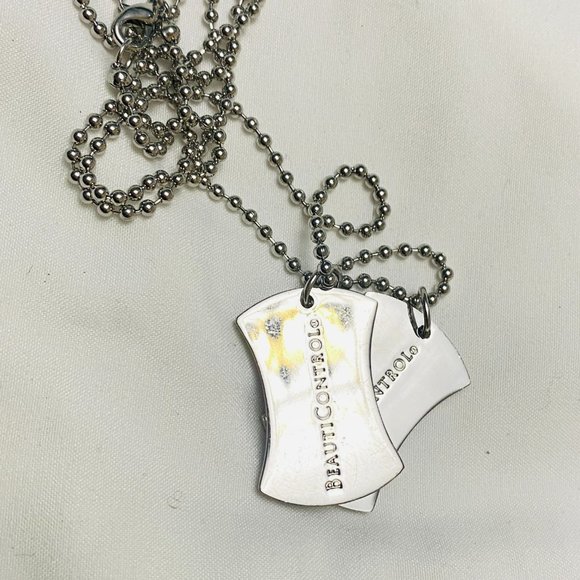 FREE Naughty and Nice Dog Tag Necklace - Picture 2 of 2